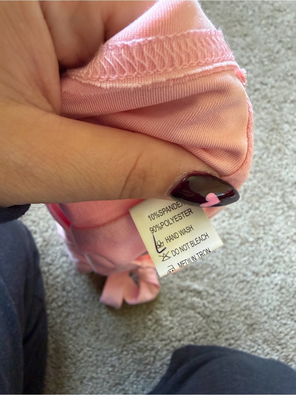 Pink Ruched Scoop Crop Top - Picture 3 of 4